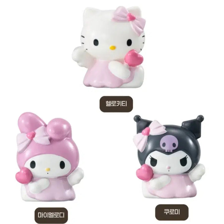 [BUNJANG] Sanrio Angel Piggy Bank Gacha Full Set Kitty, My Melody, Kuromi / 산리오 엔젤 저금통 가챠키티 마멜 쿠로미 풀세트