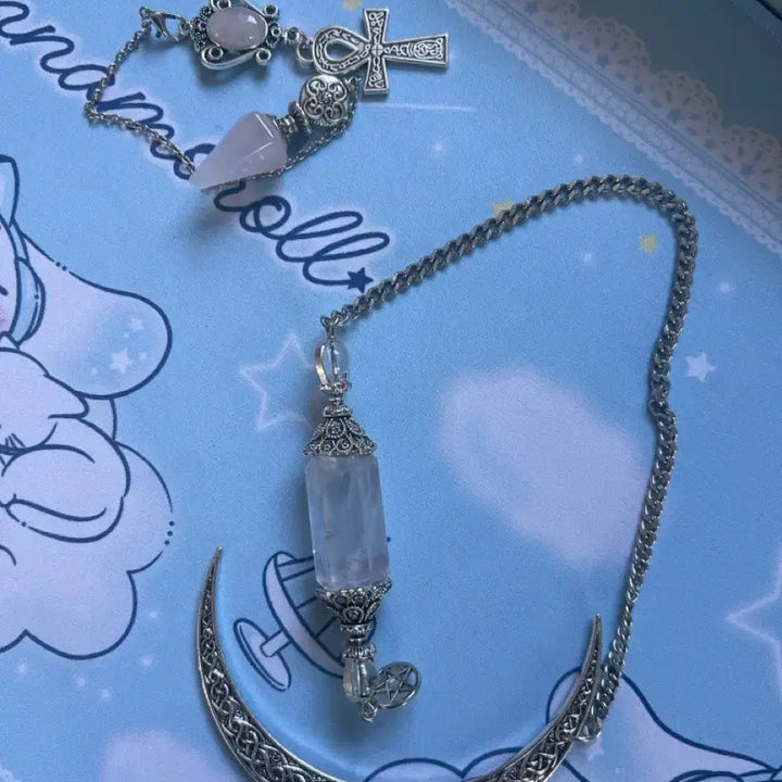 [BUNJANG] Natural Stone Pendulum Set / 원석 펜듈럼 세트 (타로카드 용품)
