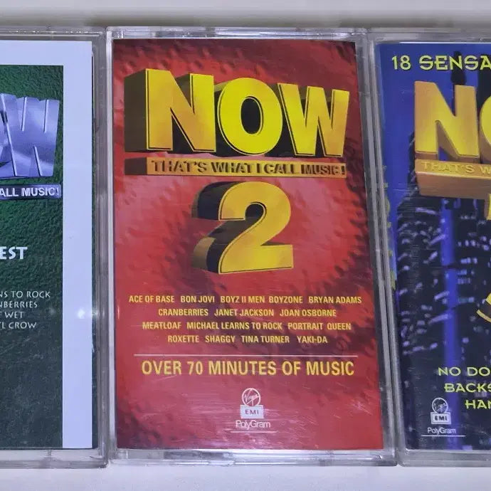 [BUNJANG] Pop Compilation NOW 1-5 (Opened Cassette Tape Set) / 팝 컴필레이션 NOW 나우 1-5 (개봉 카세트테이프)