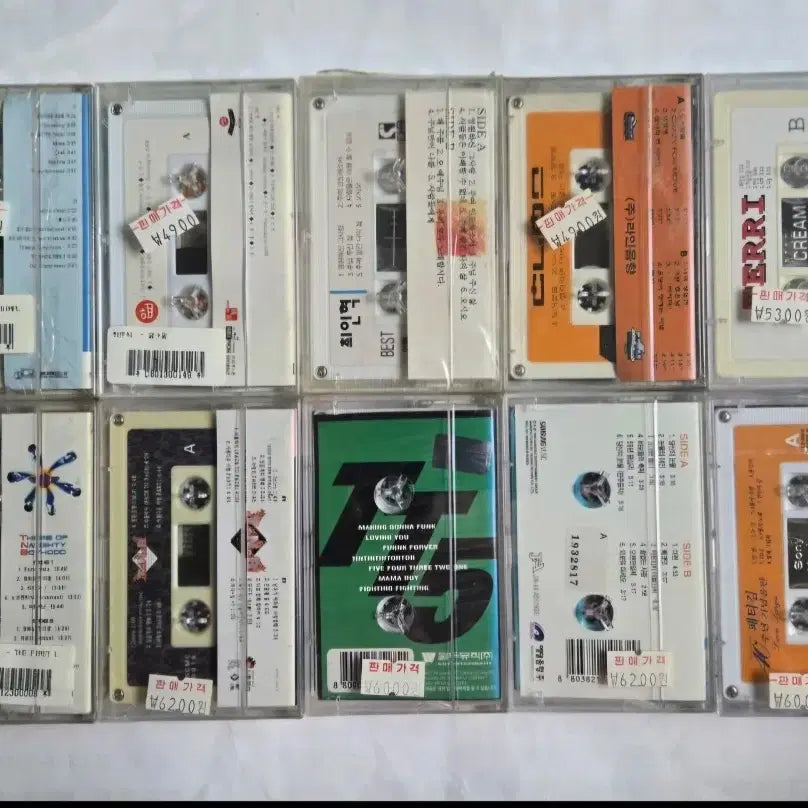 [BUNJANG] Sealed Cassette Tapes (Set of 10) / (미개봉) 가요 미개봉 카세트테이프