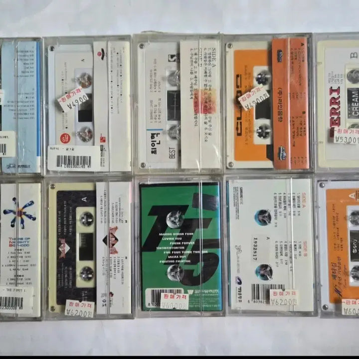 [BUNJANG] Sealed Cassette Tapes (Set of 10) / (미개봉) 가요 미개봉 카세트테이프