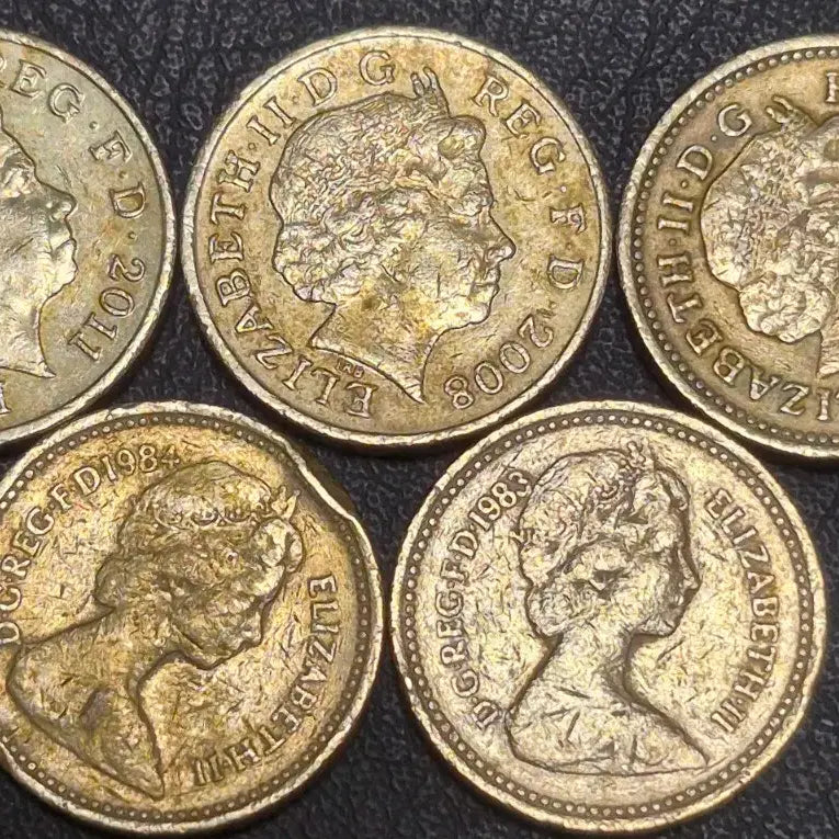 [BUNJANG] United Kingdom Coin 5-Coin Set (2000, 2008, 2011, 1983, 1984) Including Special Mint Years / 영국 주화 5종 세트 (2000, 2008, 2011, 1983, 1984)  특년도 포함