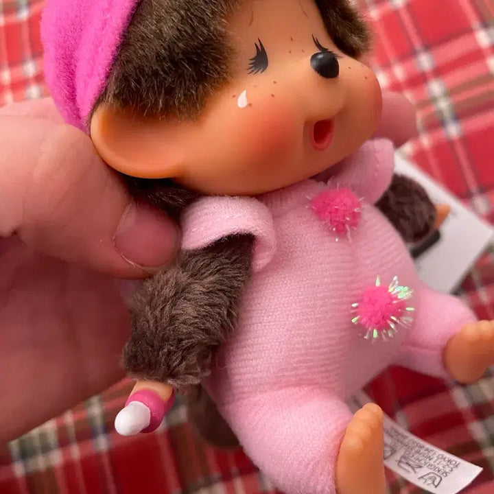 [BUNJANG] Crying Butterfly Monchhichi + Ladybug Monchhichi Keychain Set / 울보 나비 몬치치 + 무당벌레 몬치치 키링