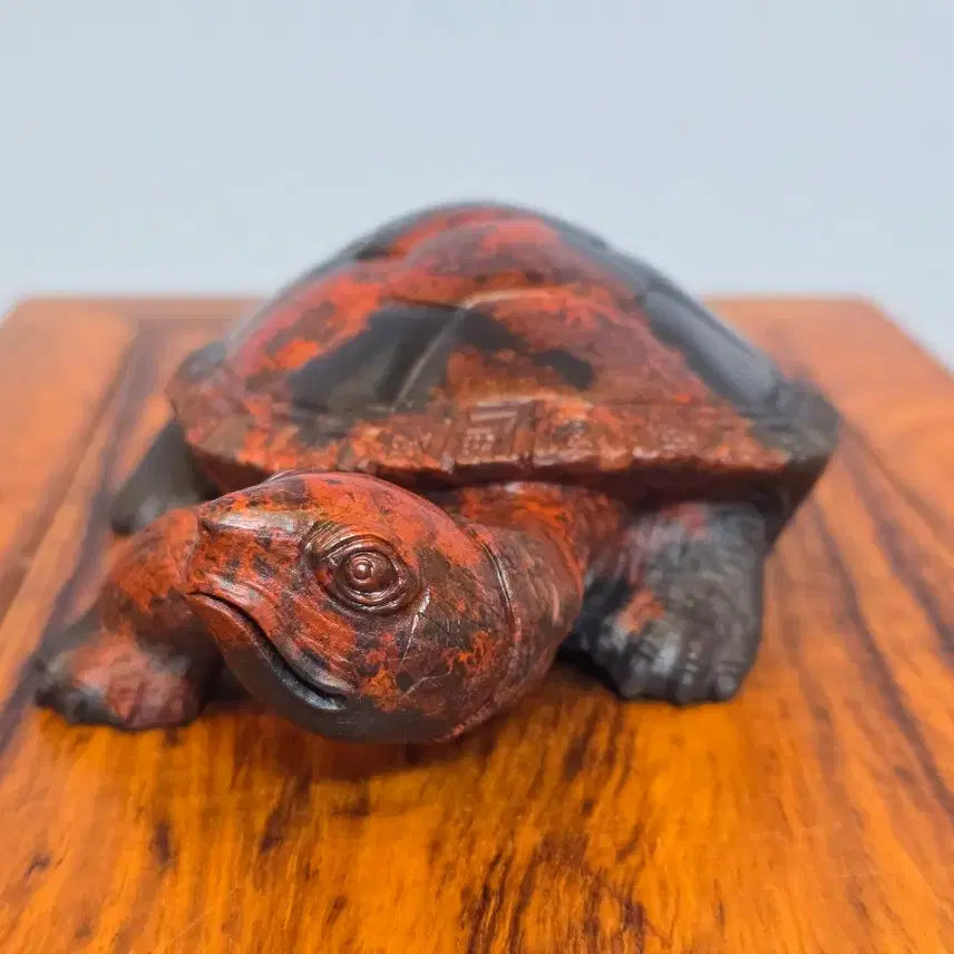 [BUNJANG] Bloodstone Turtle Mineral Stone / 26081401 좋은 기운을 내뿜는 붉은 계혈석 거북이 광물 수석 팝니다