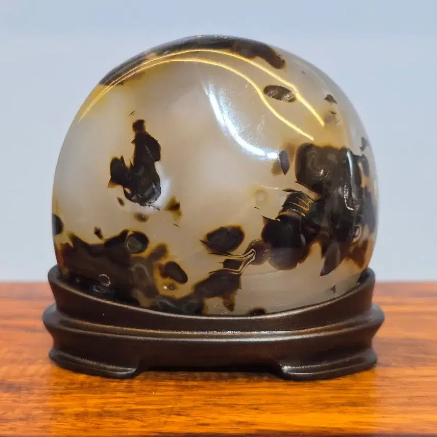 [BUNJANG] Unique Taoist Motif Agate Stone Mineral &