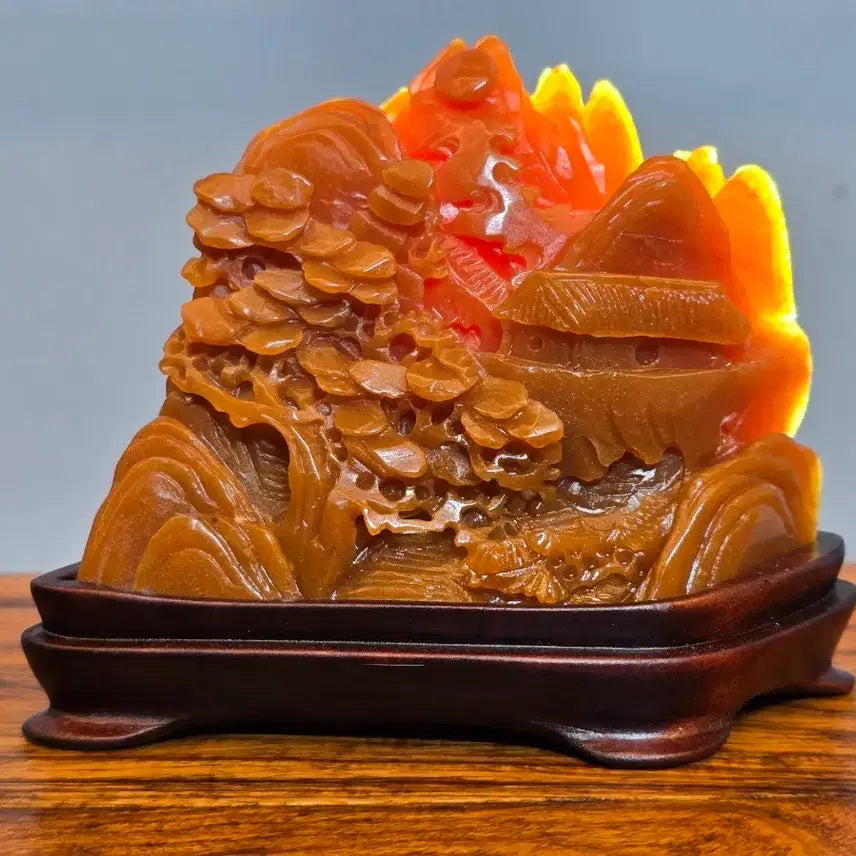 [BUNJANG] Jade Carving Mineral Stone / 26081404 좋은 기운을 주고 조각이 섬세한 옥조각 광물 수석 팝니다