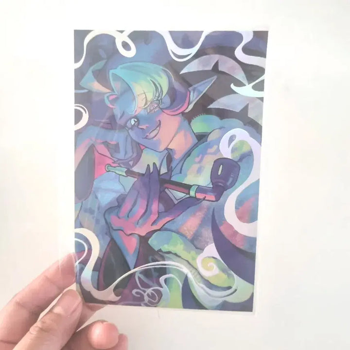 [BUNJANG] Shadow Milk Evil Eye Hologram Postcard / 쉐도우밀크 비공 엽서 쉐밀 홀로그램