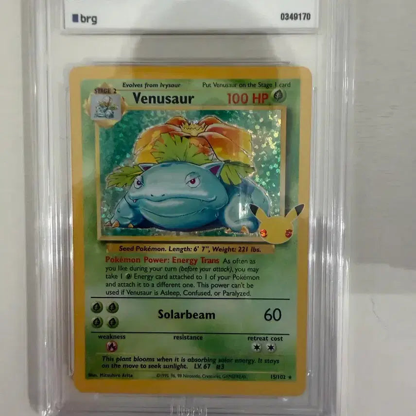 [BUNJANG] Pokemon TCG 25th Anniversary North American Edition Venusaur BRG9 Card / 포켓몬카드 북미판 25주년 이상해꽃 brg9 카드 판매합니다!