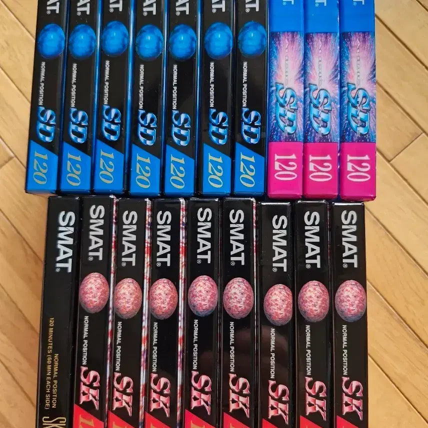 [BUNJANG] SMAT SK/SD 120-Minute Blank Cassette Tapes (Sealed) - 19 pcs / SMAT SD 120, SK 120분 카세트 공테이프(미개봉)