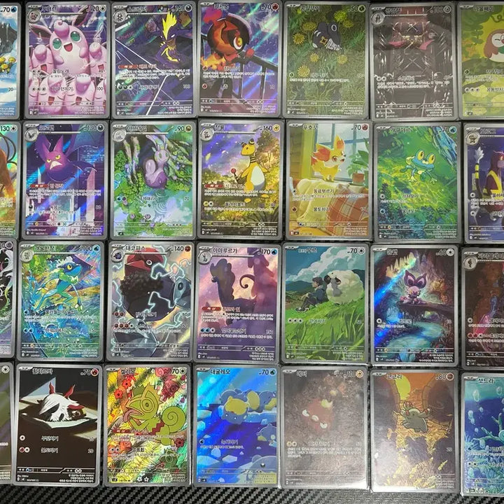 [BUNJANG] Pokemon AR Card Set (56 Cards, No Duplicates) / 포켓몬카드 중복없는 AR 56장