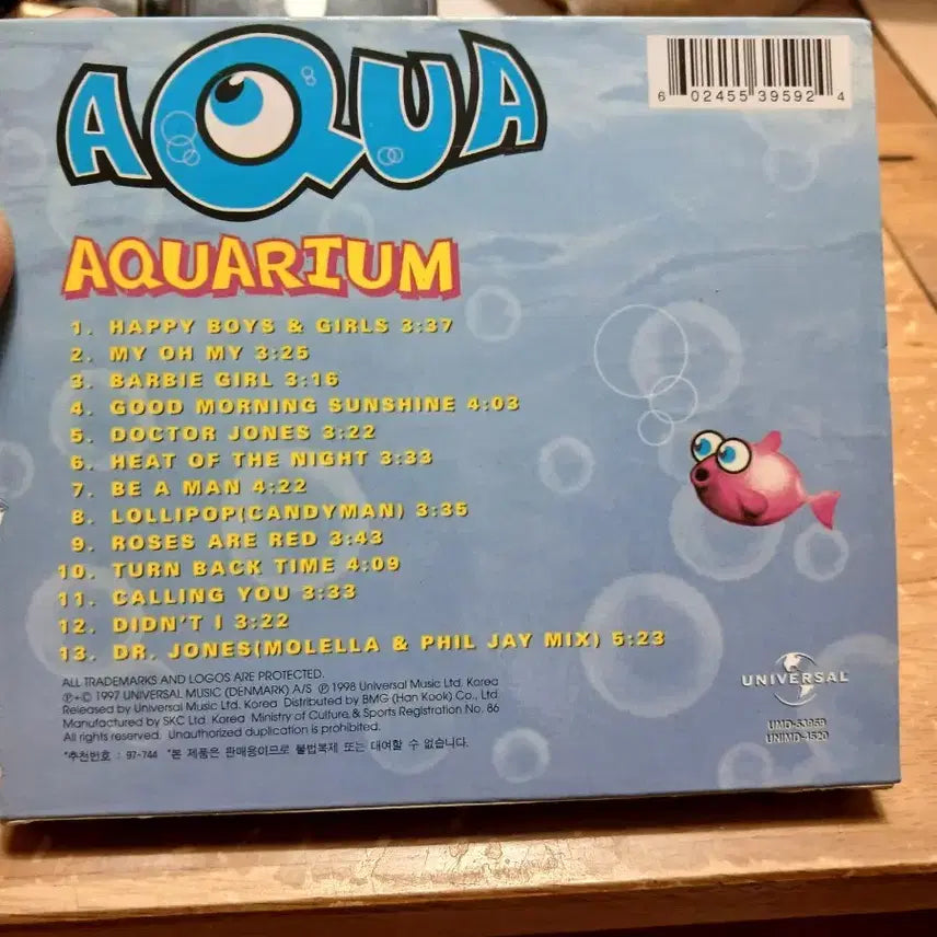 [BUNJANG] Aqua Aquarium Special Picture CD (Bonus Track Included) / 아쿠아 AQUARIUM 스페셜 픽쳐 CD (보너스 트랙 포함)