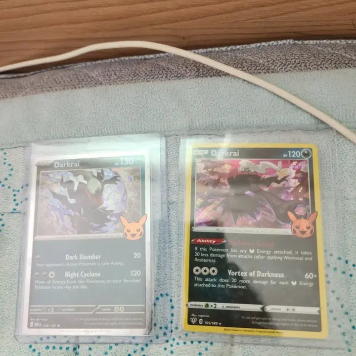 [BUNJANG] Darkrai Pokemon Cards (2 Cards) / 다크라이 포켓몬 카드 2장