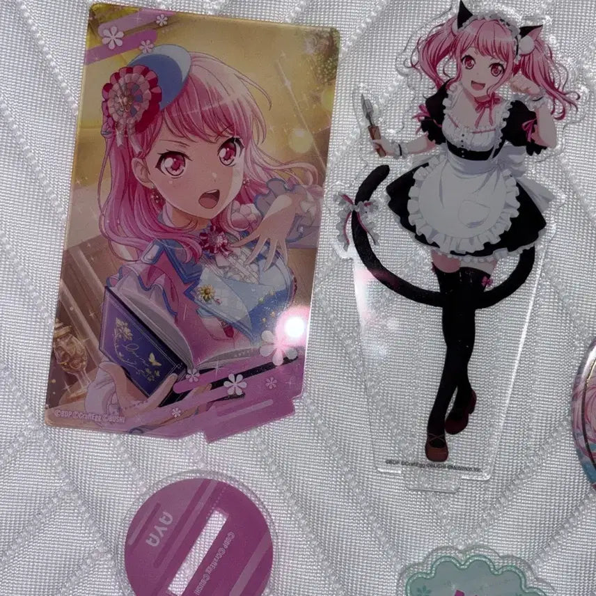 [BUNJANG] BanG Dream! Maruyama Aya Chinese Cafe Limited Nekomimi Acrylic Stand Bundle Set / 뱅드림 마루야마 아야 중국 카페 한정 네코미미 아크릴스탠드 일괄