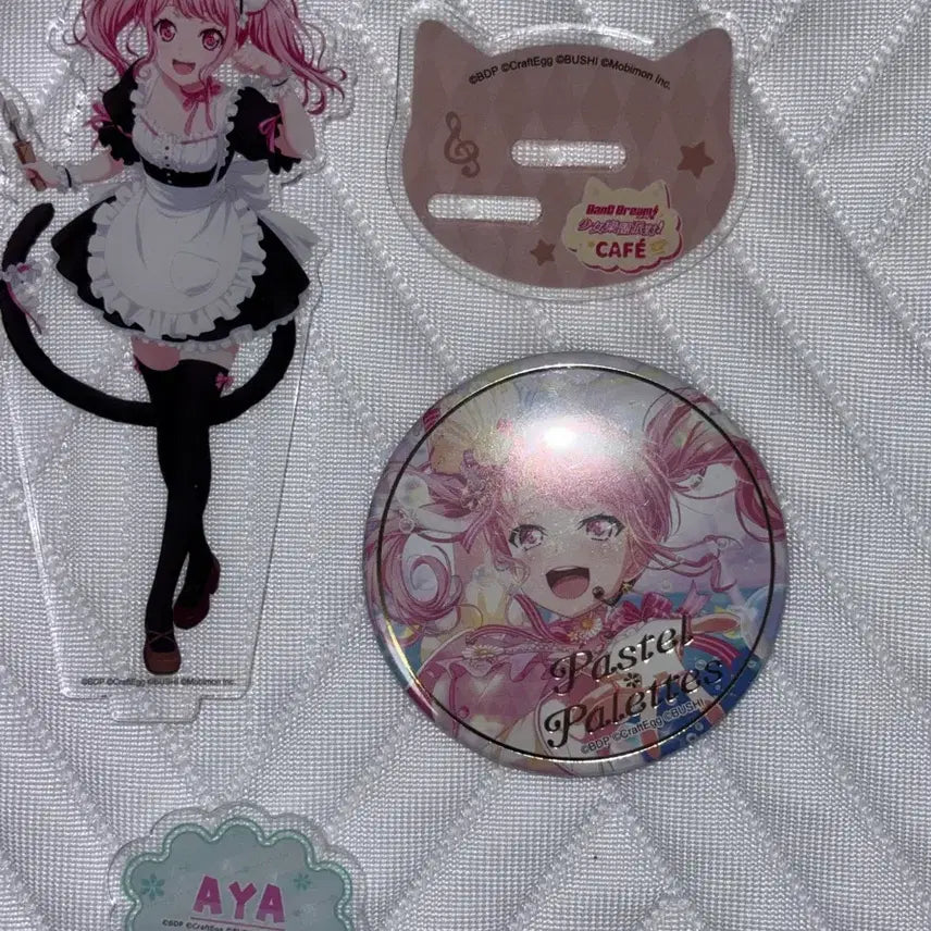 [BUNJANG] BanG Dream! Maruyama Aya Chinese Cafe Limited Nekomimi Acrylic Stand Bundle Set / 뱅드림 마루야마 아야 중국 카페 한정 네코미미 아크릴스탠드 일괄