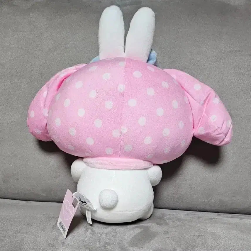 [BUNJANG] Sanrio My Melody 50th Anniversary Dot Medium Plush Doll / 정품 산리오 마이멜로디 50주년 도트 중형 인형