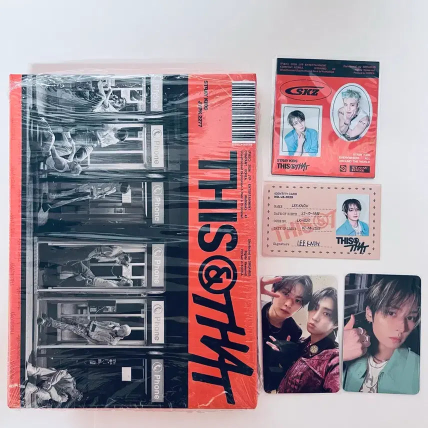 [BUNJANG] Stray Kids Lee Know THIS&amp;THAT THAT ver. Photocard Set / 리노/스트레이키즈 THIS&amp;THAT THAT ver. 리노세트