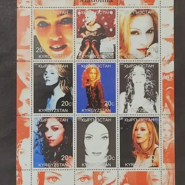 [BUNJANG] Madonna 2000 Century Pop Star Stamp / 2000년 세기의 팝스타 가수  마돈나 우표MADONNA