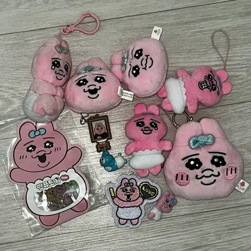 [BUNJANG] Bbanjji Tokki Oppancheong Rabbit Plush Doll Bundle Set / 빤쮸토끼 오판츄 오빤쮸 우사기 인형 일괄 판매