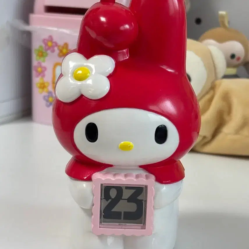 [BUNJANG] Vintage My Melody Perpetual Calendar &amp; Swing/Basket Dolls Bundle Set / (택포) 고전 빨간마이멜로디 빨마 만년달력 그네인형 바구니마멜 일괄세트