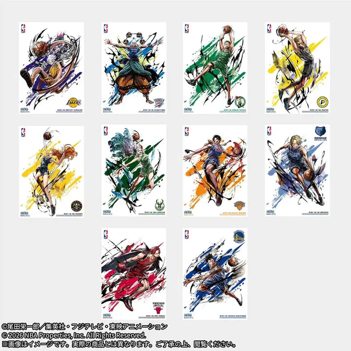 [BUNJANG] One Piece x NBA Mini Poster Set / 원피스 x NBA 미니 포스터 세트