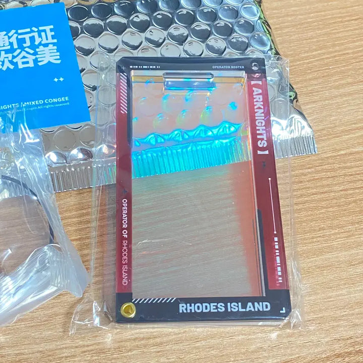 [BUNJANG] Arknights Unofficial Pass Case - Red Hologram Type / [명일방주] 비공식 통행증 케이스 - 적색 홀로그램 타입