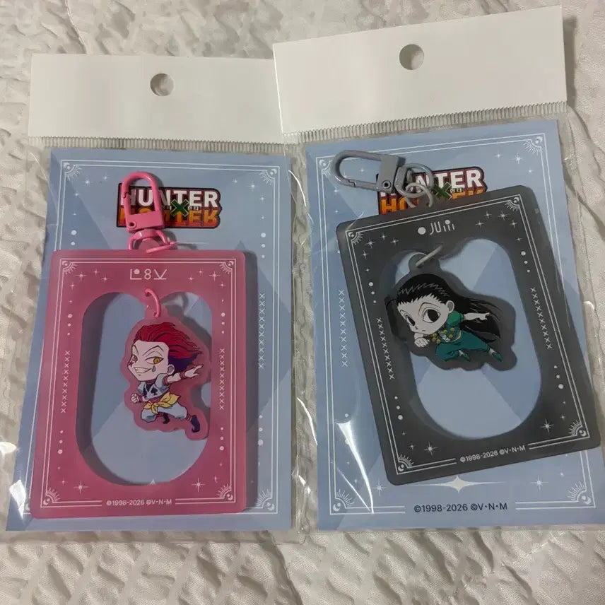 [BUNJANG] Hunter x Hunter Irumi &amp; Hisoka Acrylic Frame Keychain (Collaboration Cafe) / 헌터헌터 콜라보카페 아크릴 프레임 키홀더 이르미 히소카