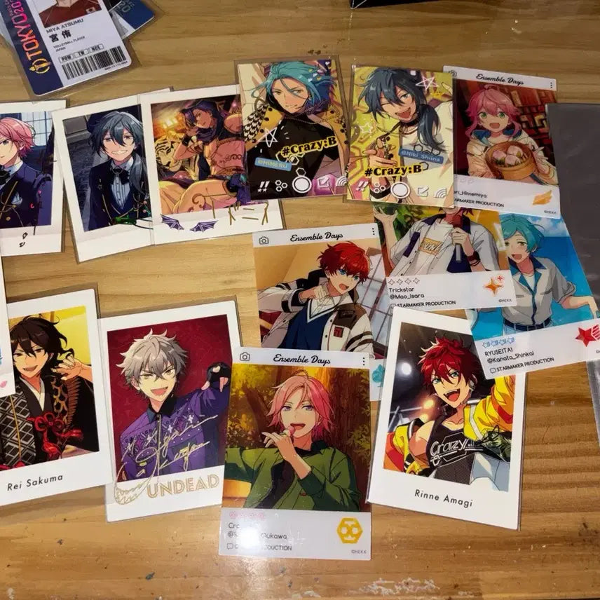 [BUNJANG] Ensemble Stars! 5th Anniversary Collection Clear Card &amp; Live Ticket Bundle Set / (일괄) 앙스타 파샤 파샷츠 5주년 파샤 클리어카드 라이브티켓 라티