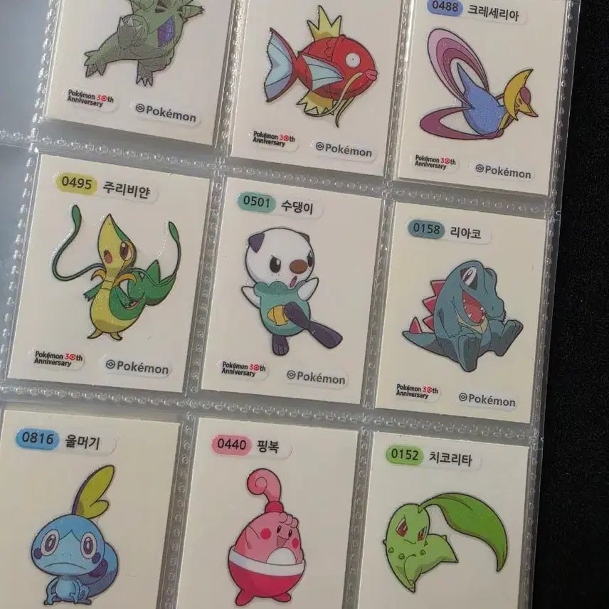 [BUNJANG] Pokemon 30th Anniversary Season 5 Lenticular Sticker - Lucario / 포켓몬 30주년 시즌5.루카리오.30로고 띠부씰