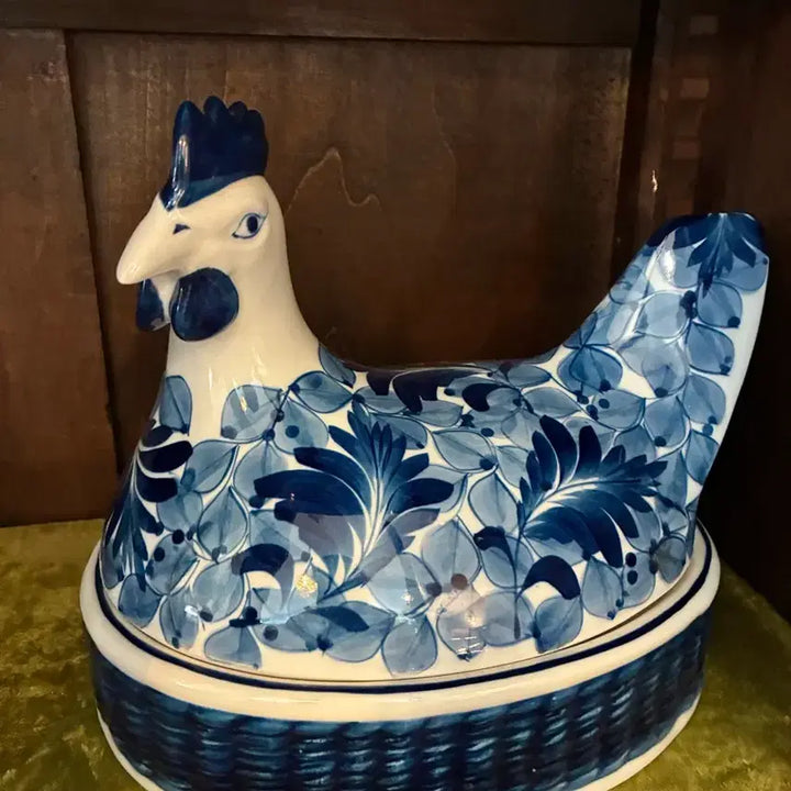 [BUNJANG] French Ceramic Chicken Figurine / 프랑스도자기닭
