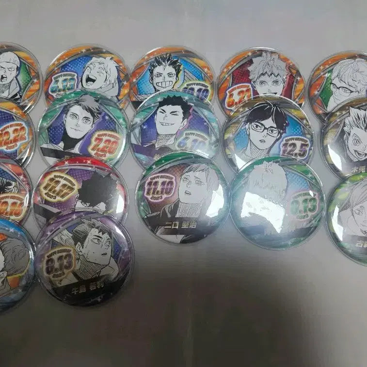 [BUNJANG] Haikyuu!! 2023 Birthday Can Badge Bundle Set / (일괄)하이큐 2023년 생일 캔뱃지