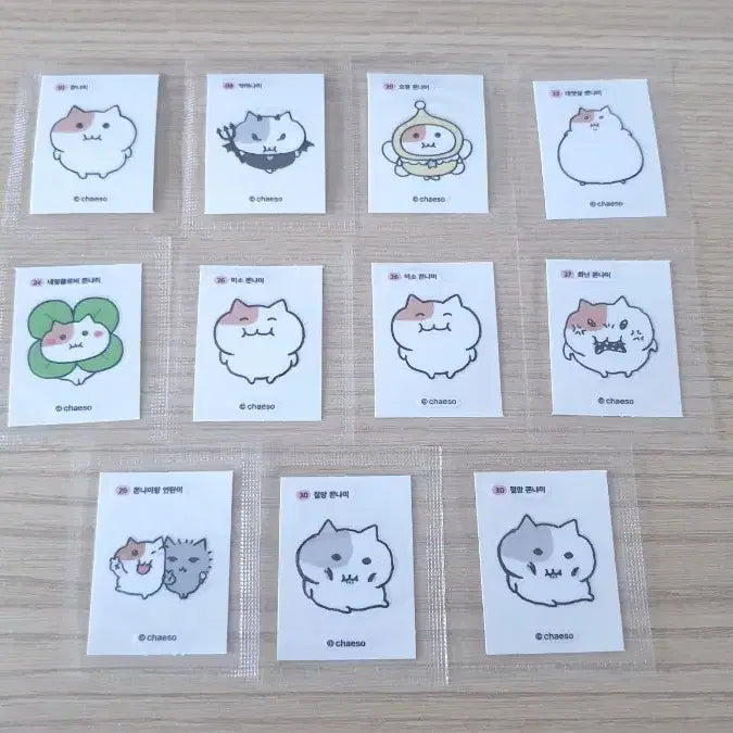 [BUNJANG] Jjonyami Cookie Ttibuseal Sealed / 쫀냐미 쿠키 띠부씰 미개봉