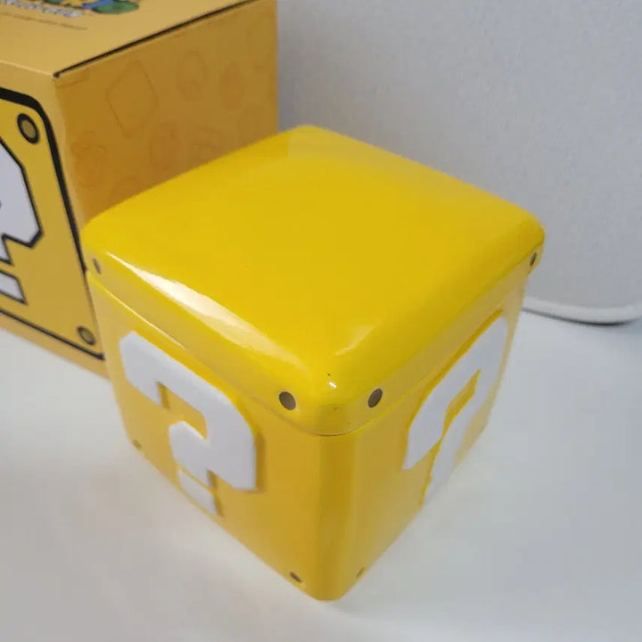[BUNJANG] Nintendo Mario Question Mark Canister Ceramic / 닌텐도 마리오 물음표 캐니스터