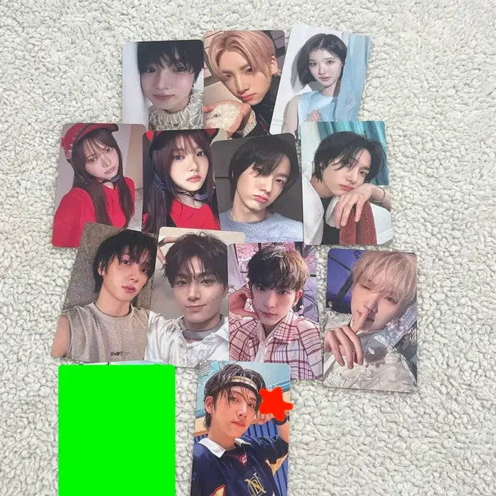 [BUNJANG] Bundle Set - Boynextdoor Myungjae, Enhypen Jay, Le Sserafim Eunchae, &amp;team Yuma, Harua, NCT WISH Sakuya Photocards / 일괄) 보넥도 성호 엔하이픈 제이 르세라핌 은채 앤팀 이즈위 유마 하루아 엔시티위시 사쿠야 포카
