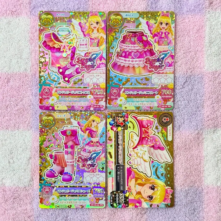 [BUNJANG] Aikatsu! Ichigo Rima Zodiac Card Angeliese Gemini &amp; Angelique Sugar Twinkles Normal Card Bundle Set / 아이카츠 아이엠스타 이치고 라임 일판프레 별자리카드 엔젤리제미니 엔젤리슈가 트윙스 엔젤리슈가 노멀카드 일괄