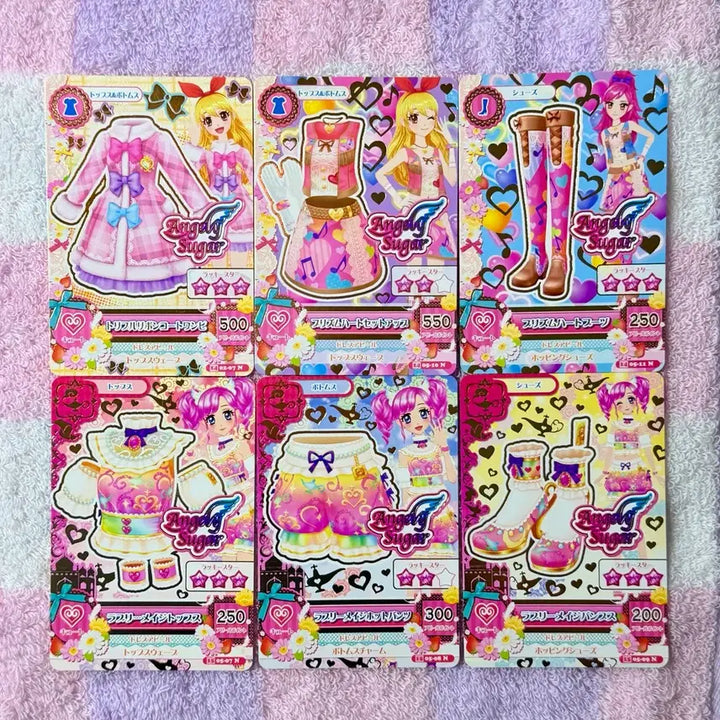 [BUNJANG] Aikatsu! Ichigo Rima Zodiac Card Angeliese Gemini &amp; Angelique Sugar Twinkles Normal Card Bundle Set / 아이카츠 아이엠스타 이치고 라임 일판프레 별자리카드 엔젤리제미니 엔젤리슈가 트윙스 엔젤리슈가 노멀카드 일괄