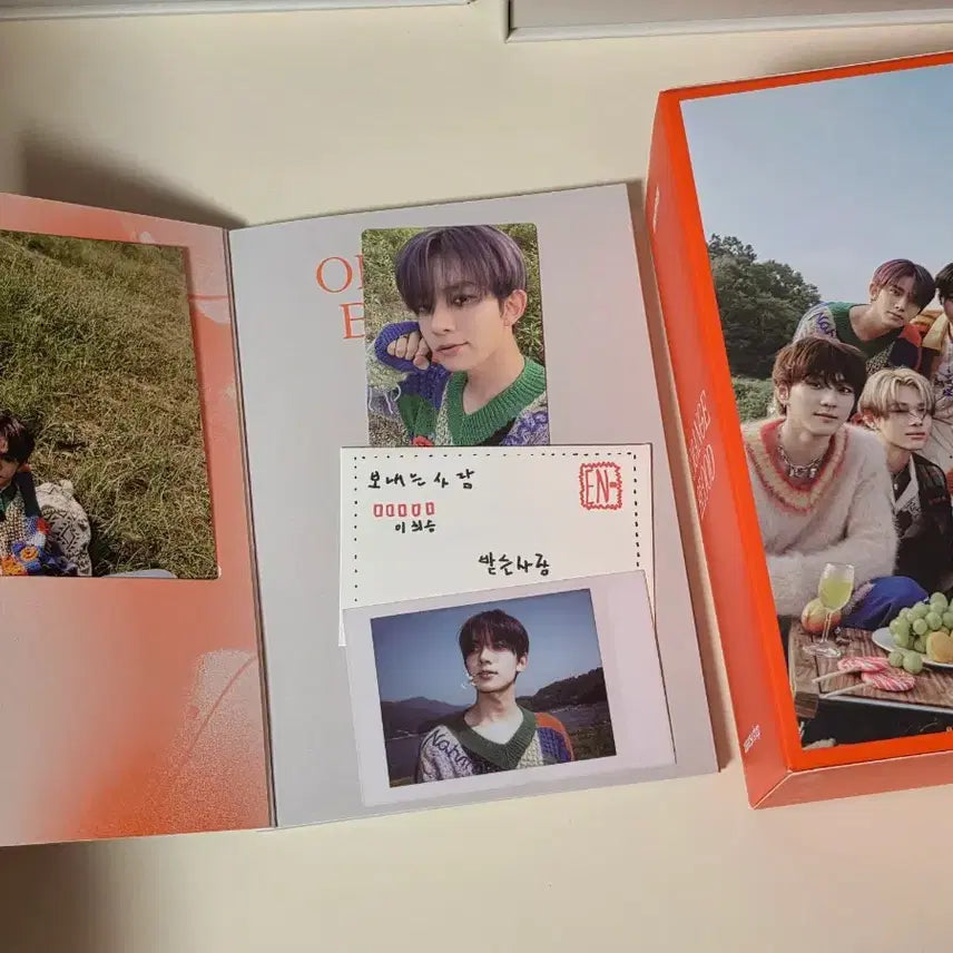 [BUNJANG] ENHYPEN ORANGE BLOOD Album Engine Ver. Set (Includes Sealed) / 엔하이픈 ENHYPEN ORANGE BLOOD 앨범 엔진반 미개봉 포함세트