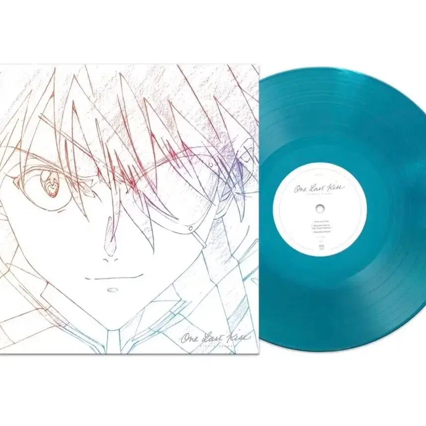 [BUNJANG] Evangelion One Last Kiss Blue Vinyl LP / 에반게리온 One Last Kiss 블루바이닐 LP