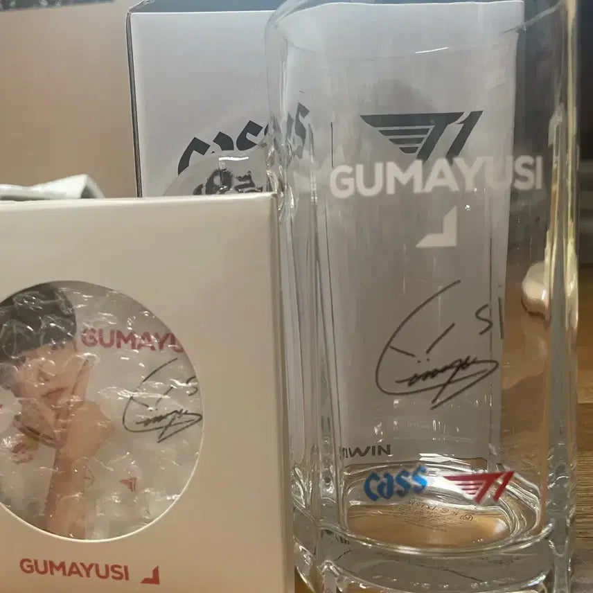 [BUNJANG] Gumayusi Cas Cup &amp; Diatomaceous Earth Coaster Set / 구마유시 GUMAYUSI 카스컵 코스터 세트
