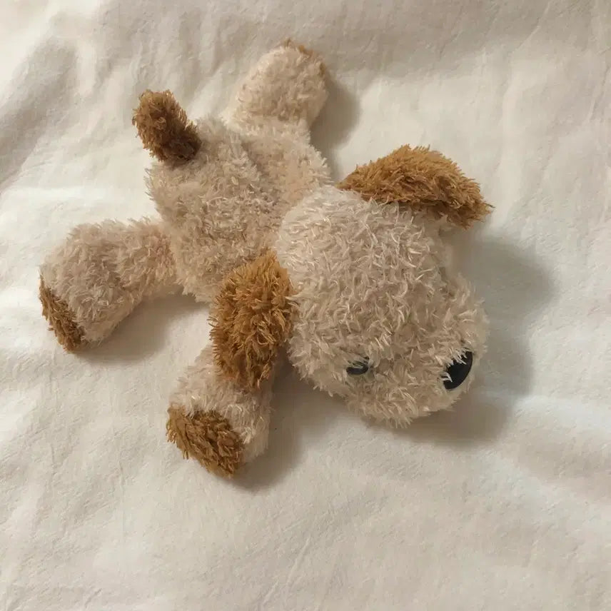 [BUNJANG] Japanese Vintage Ring Dog Plush Doll - Showa Retro / 일본 빈티지 강아지 인형 쇼와레트로 링독 고전