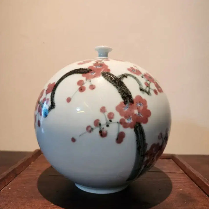 [BUNJANG] Woojungyo Jeong Gu-cheon Celadon Plum Blossom Vase / 우정요 정구천 매화문 철화 진사 매화문 백자 앵병