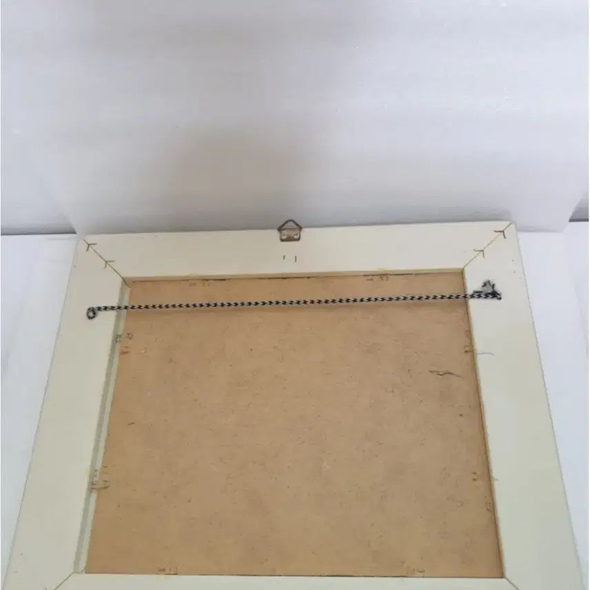 [BUNJANG] JANG Artist Signed 3D Textured Abstract Original Painting with Antique Frame / 엔틱/빈티지] JANG 작가 친필 사인 3D 입체 텍스처 추상화 (35*30cm)