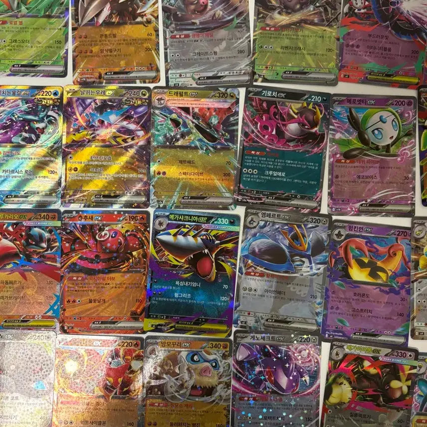 [BUNJANG] Pokemon Cards RR Bundle Set (49 pcs + 7 Duplicate) / 포켓몬카드 RR 49개 일괄