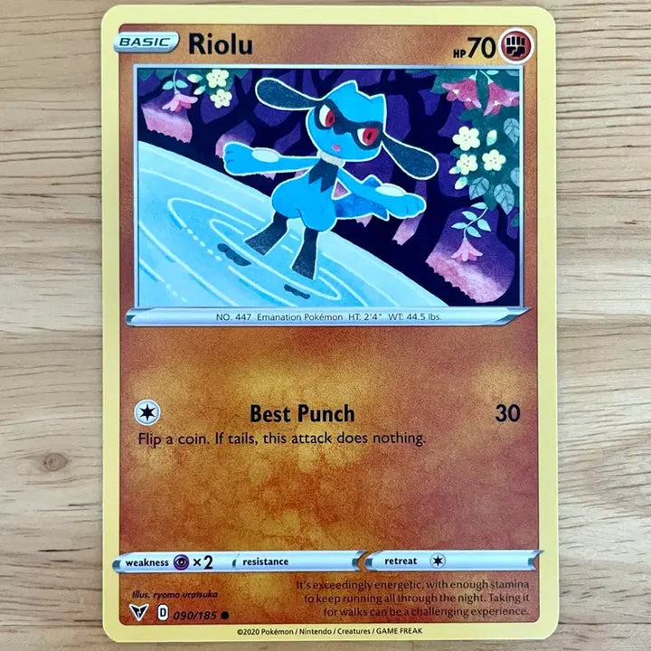 [BUNJANG] North America Pokémon Card Riolu 090/185 / 북미 포켓몬카드 리오르 090/185