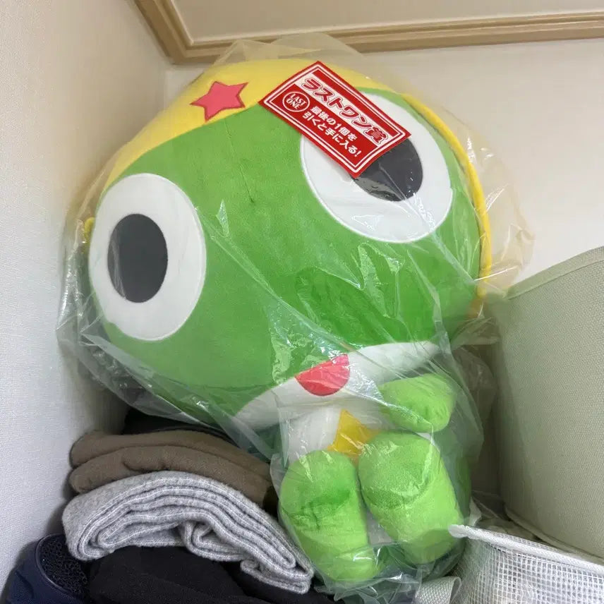 [BUNJANG] Keroro Frog Ichiban Kuji Last One Big Plush / [미개봉] 개구리 중사 케로로 이치방쿠지 제일복권 라스트원 대형 인형