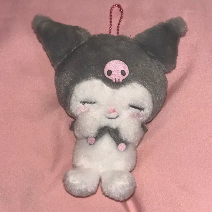 [BUNJANG] Kuromi Mascot Plush / 부끄부끄 쿠로미 마스코트 인형