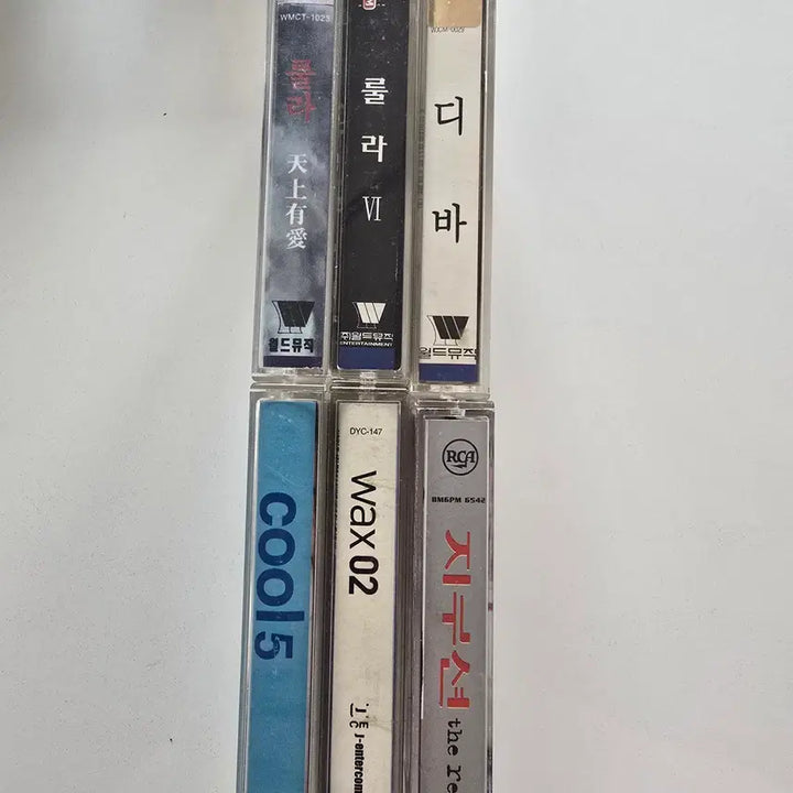 [BUNJANG] Various Korean Artists Cassette Tape Bundle (6 Tapes) / 카세트테이프 일괄판매 (6개)- 룰라 (3집 천상유애) / 룰라 (6집 Six n&