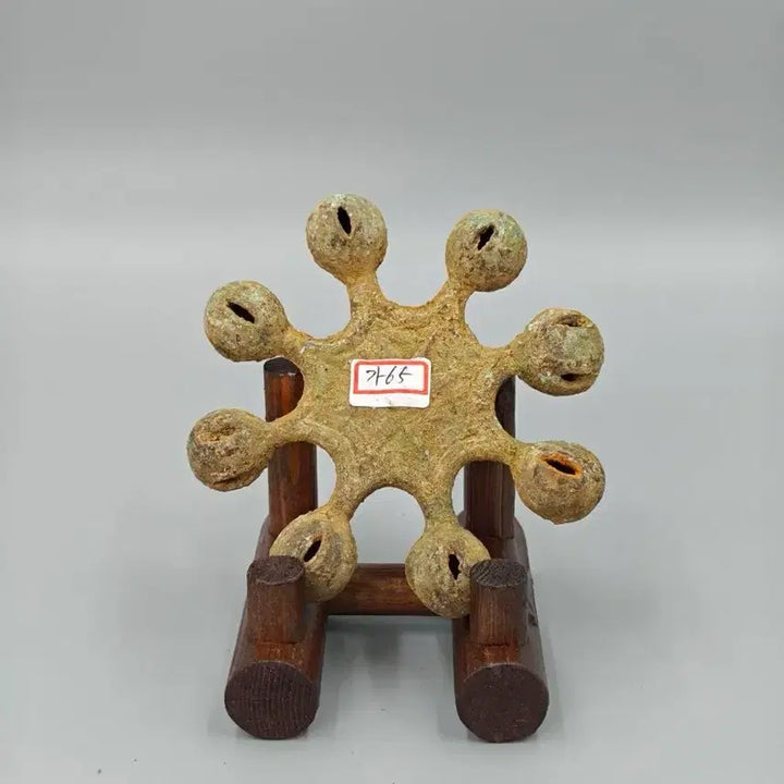 [BUNJANG] Estimated Ancient Bronze Palju-ryeong with Bells - Bronze Age Collectible / 출토품 추정 오래된 청동제 팔주령 방울 골동품 고미술품 수집품 청동기
