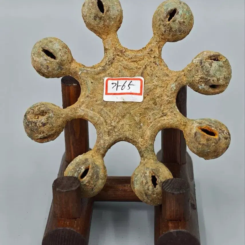 [BUNJANG] Estimated Ancient Bronze Palju-ryeong with Bells - Bronze Age Collectible / 출토품 추정 오래된 청동제 팔주령 방울 골동품 고미술품 수집품 청동기