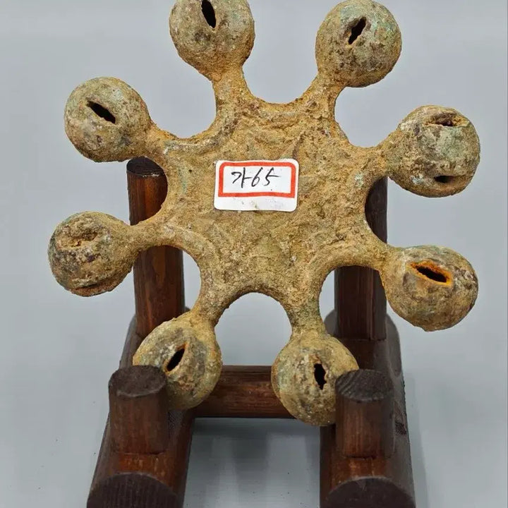 [BUNJANG] Estimated Ancient Bronze Palju-ryeong with Bells - Bronze Age Collectible / 출토품 추정 오래된 청동제 팔주령 방울 골동품 고미술품 수집품 청동기
