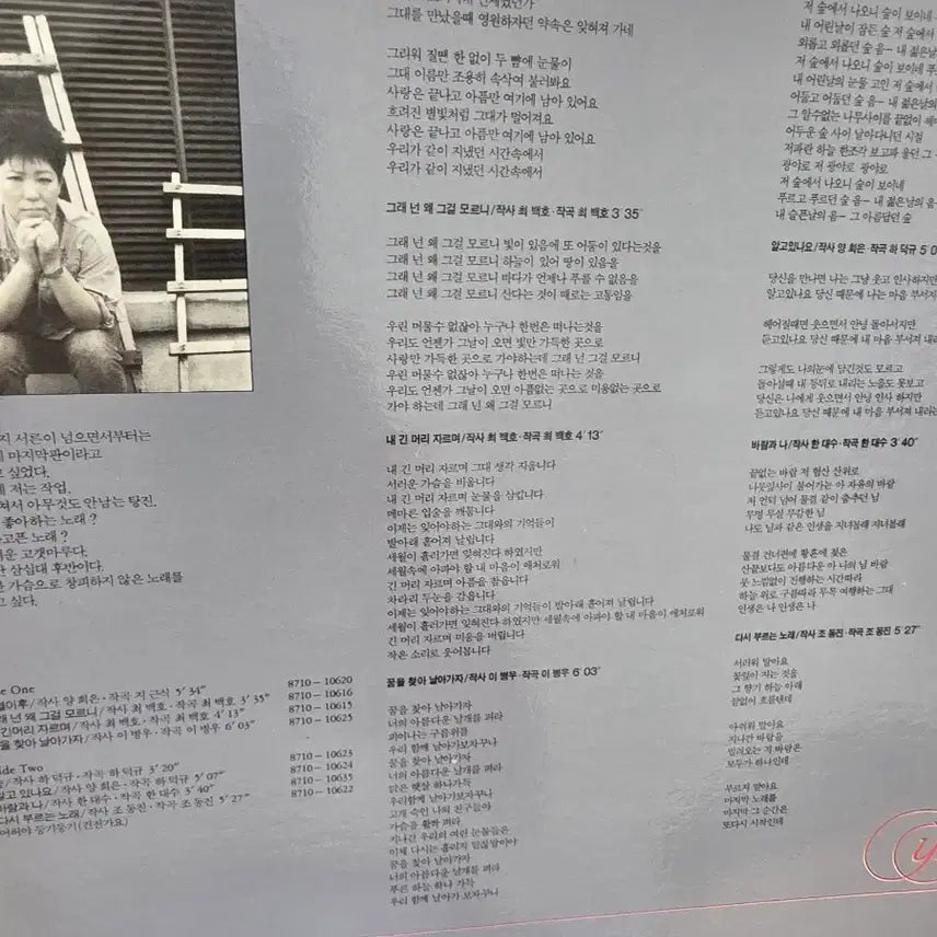 [BUNJANG] Yang Hee-eun "After Separation" New Songs Collection LP / 양희은 이별이후 새노래모음 LP